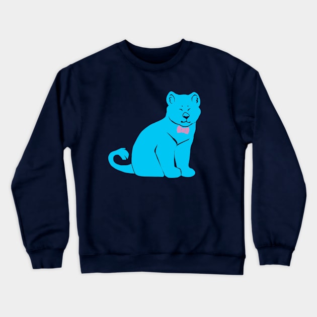 happy trans lion Crewneck Sweatshirt by raychromatic